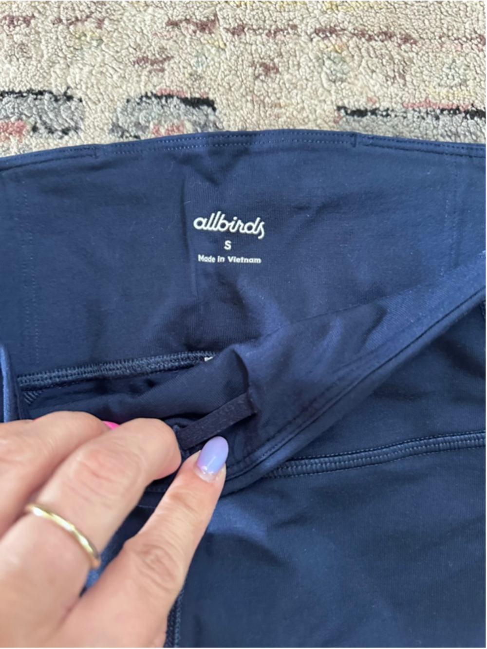 Women's Allbirds Navy Leggings S - Picture 4 of 5